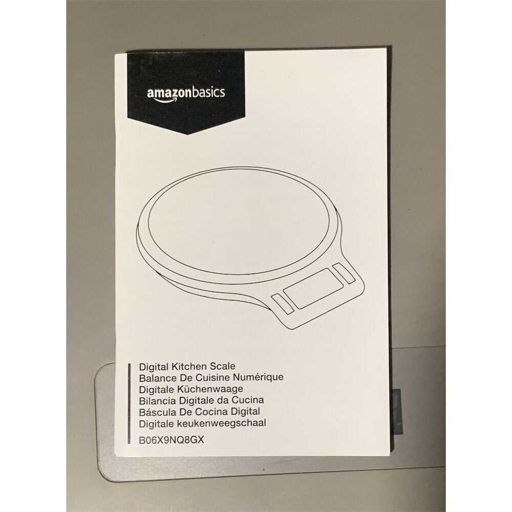 AmazonBasics Digital Kitchen Scale,  Auto Shut Off, Use as  Shipping Scale - Picture 2 of 7